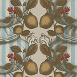 Tapetprov | Limoncello Beige/blue stripes