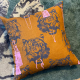 Coco tiger mustard color | Cushion cover