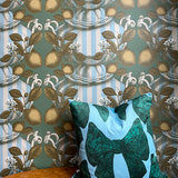 Wallpaper | Limoncello green/stripes
