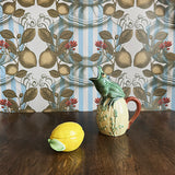 Tapet Limoncello Beige/blue stripes